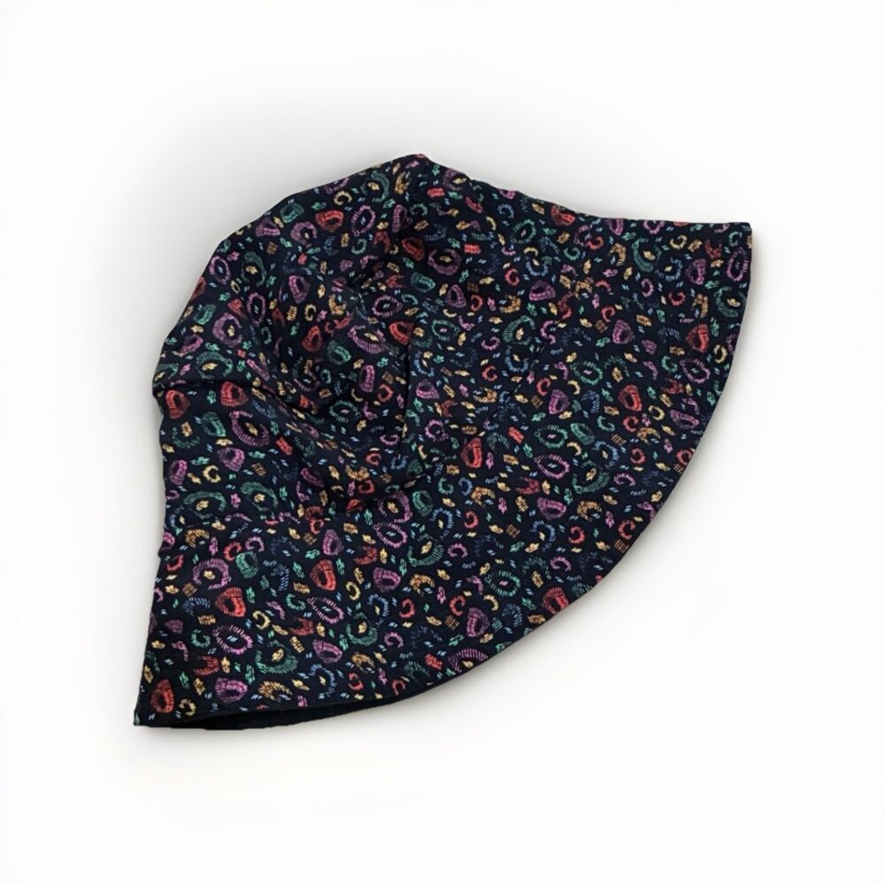 Farm Rio Womens Multicolor‎ Floral Bucket Hat Sz M/L Floral Casual Boho - Picture 2 of 4